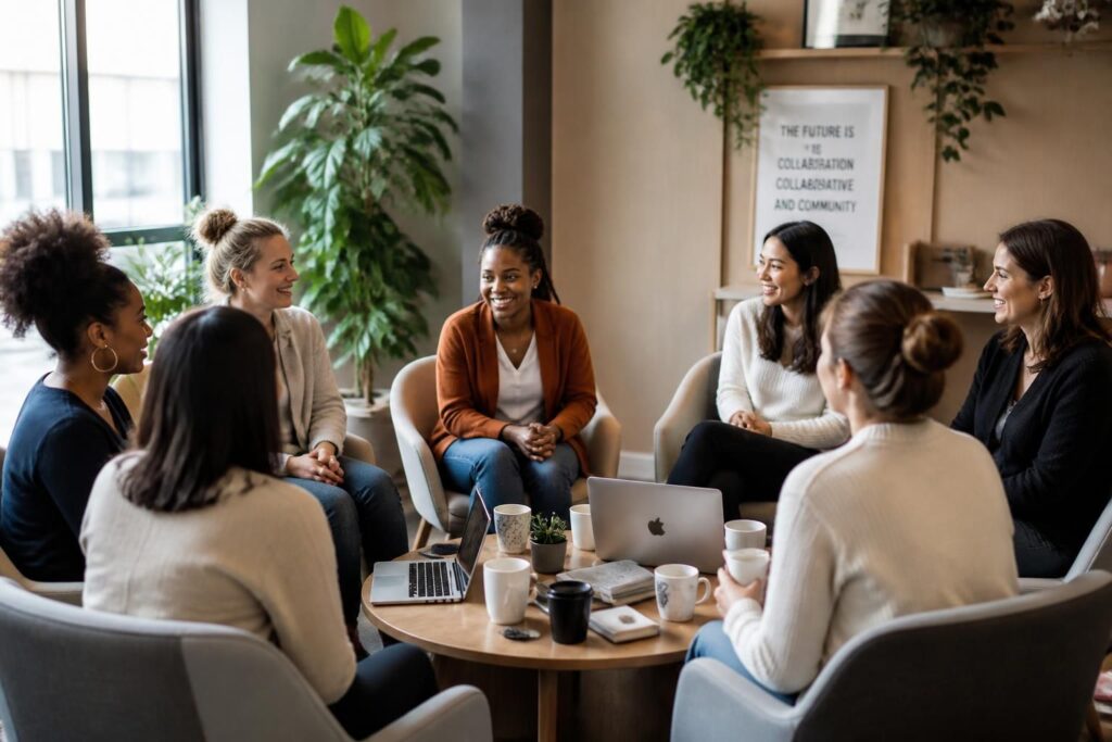 découvrez comment un cercle de femme crée un espace essentiel pour renforcer la solidarité et le soutien entre collègues au travail.
