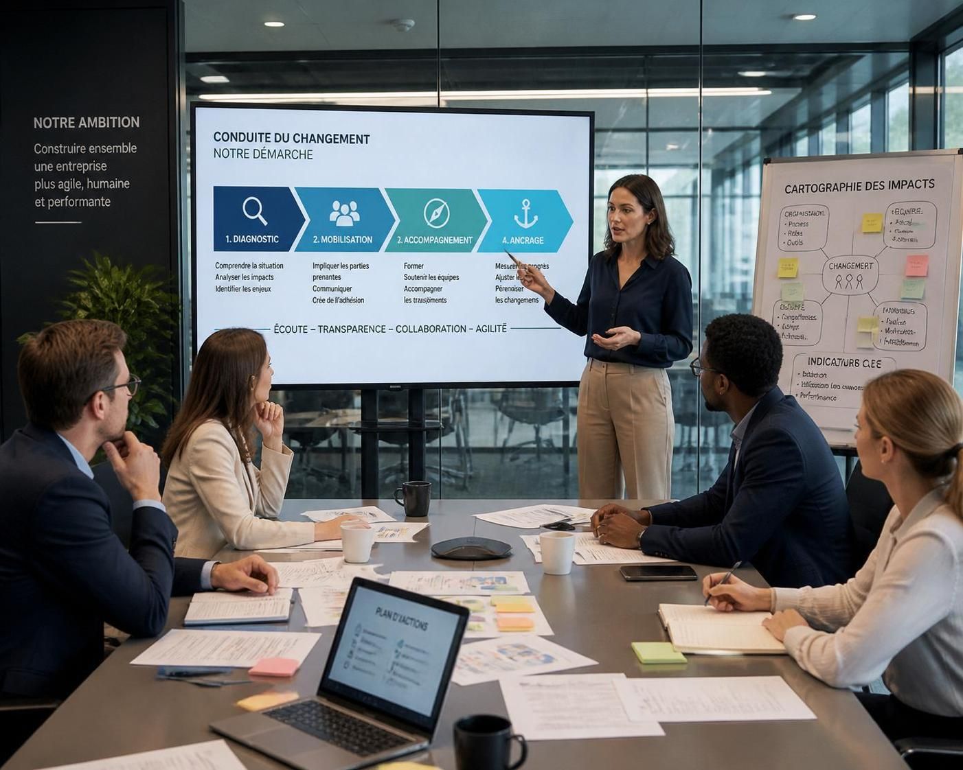 découvrez comment réaliser un diagnostic efficace de la conduite du changement pour identifier les freins et réussir la transformation de votre entreprise.