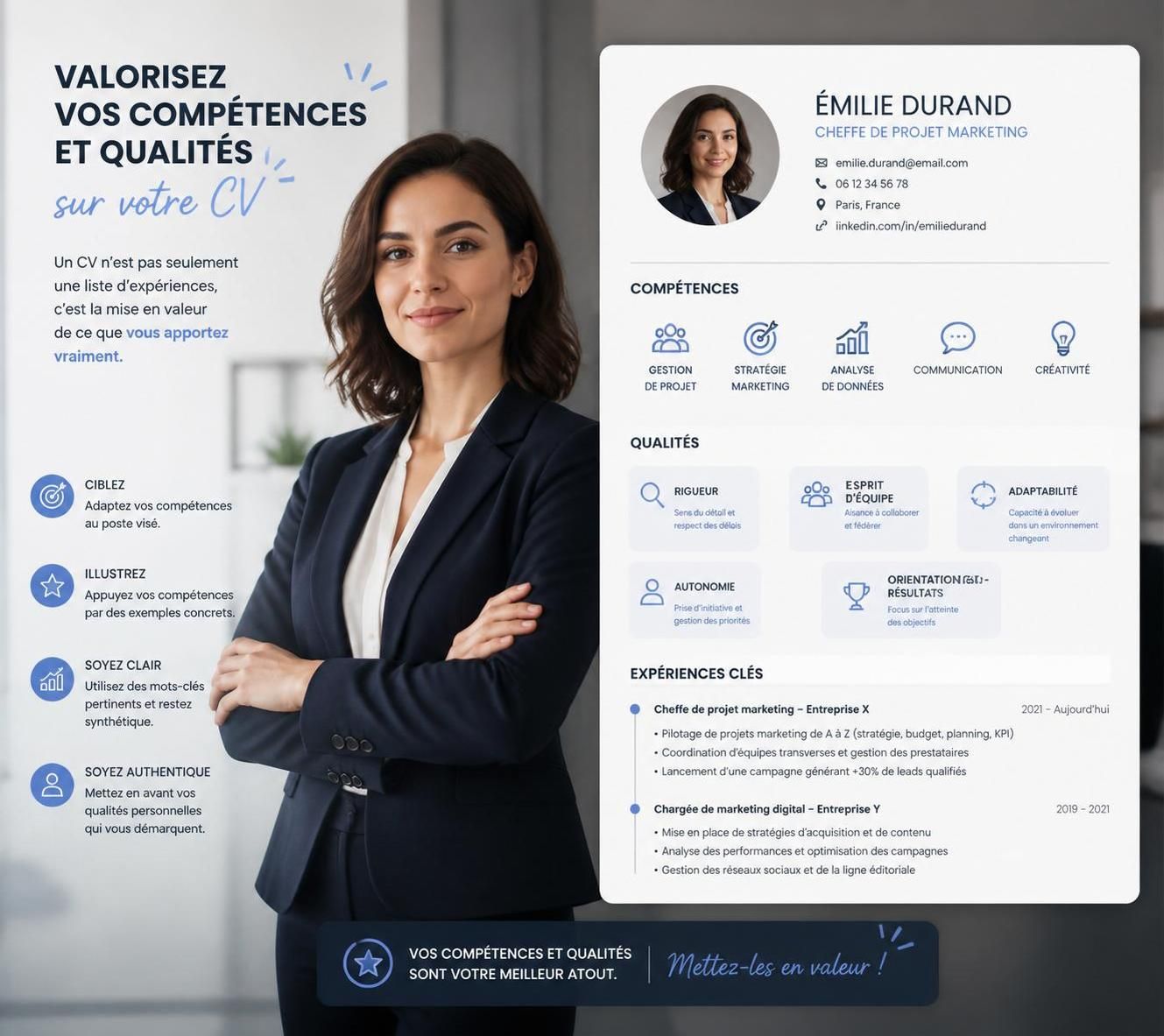 découvrez quelles compétences mettre en avant sur votre cv pour illustrer une qualité professionnelle exemplaire et attirer l’attention des recruteurs.