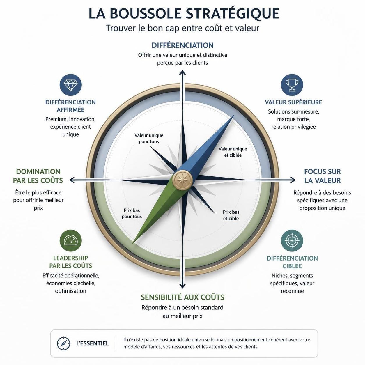 découvrez les différentes stratégies génériques pour choisir l'approche la plus efficace et dominer votre marché avec succès.