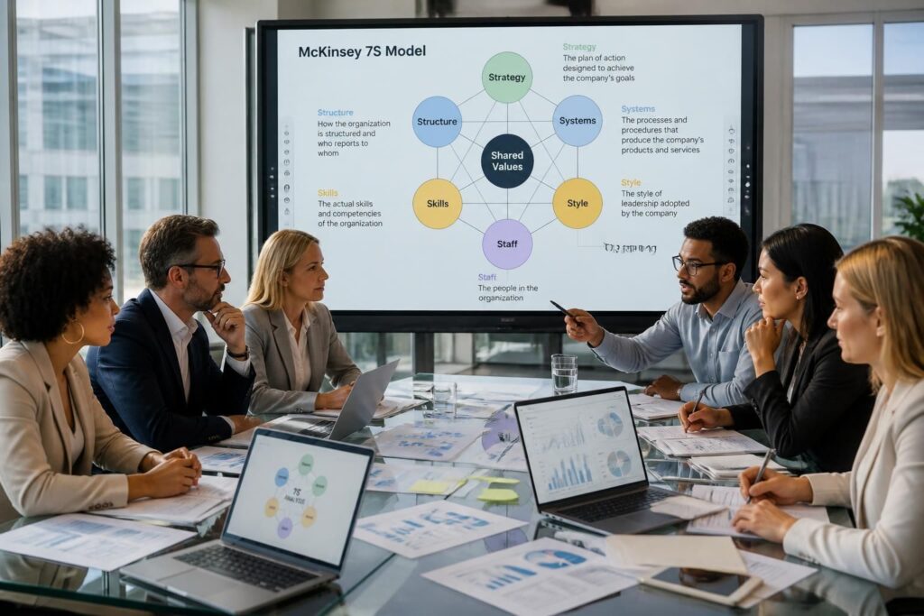 découvrez comment le modèle 7s de mckinsey révolutionne la gestion des ressources humaines en alignant stratégie, structure, systèmes, compétences, style, personnel et valeurs partagées pour optimiser la performance organisationnelle.