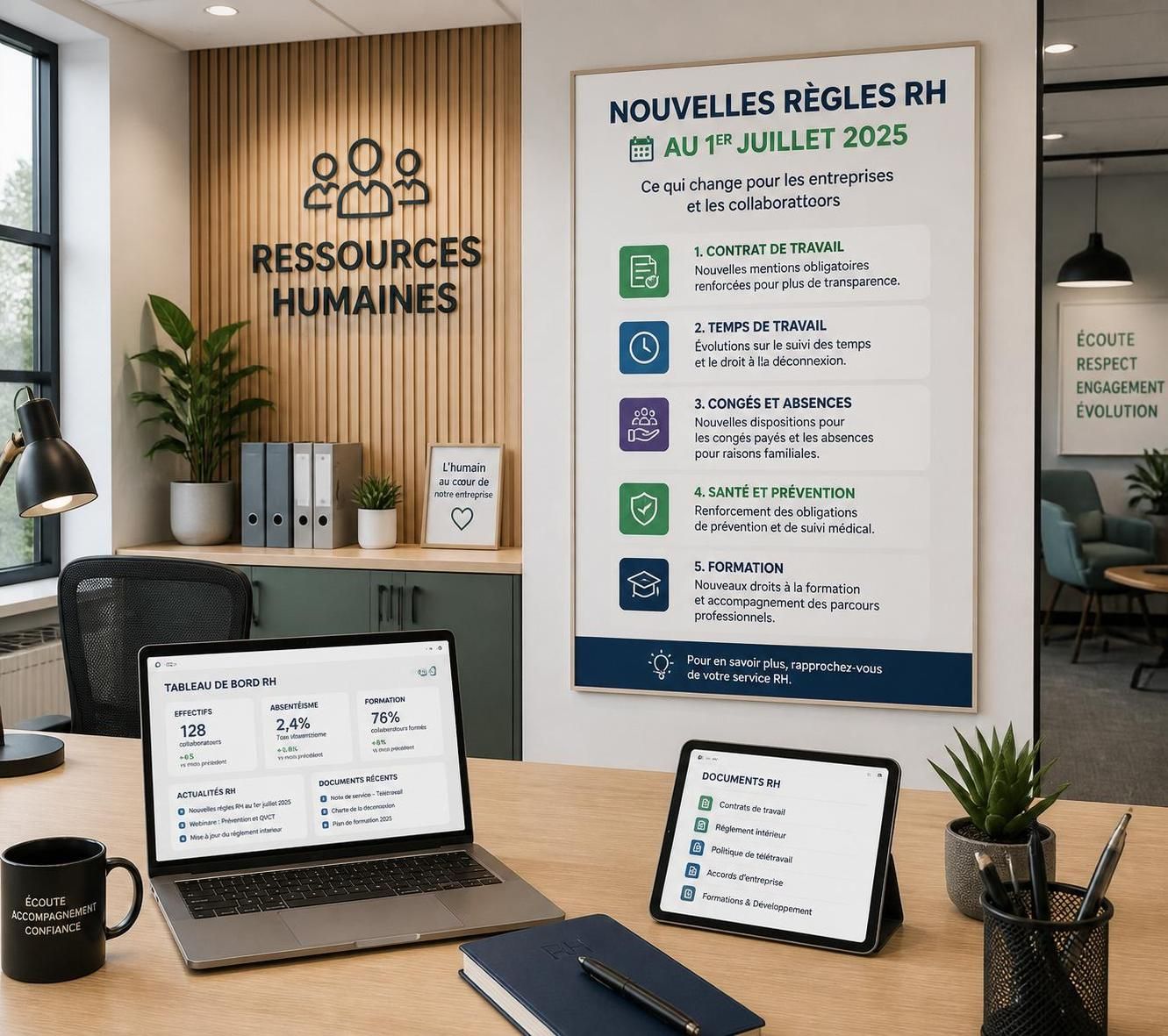 découvrez les nouveautés incontournables pour les ressources humaines qui entreront en vigueur au 1er juillet 2025 et préparez votre service rh aux changements à venir.