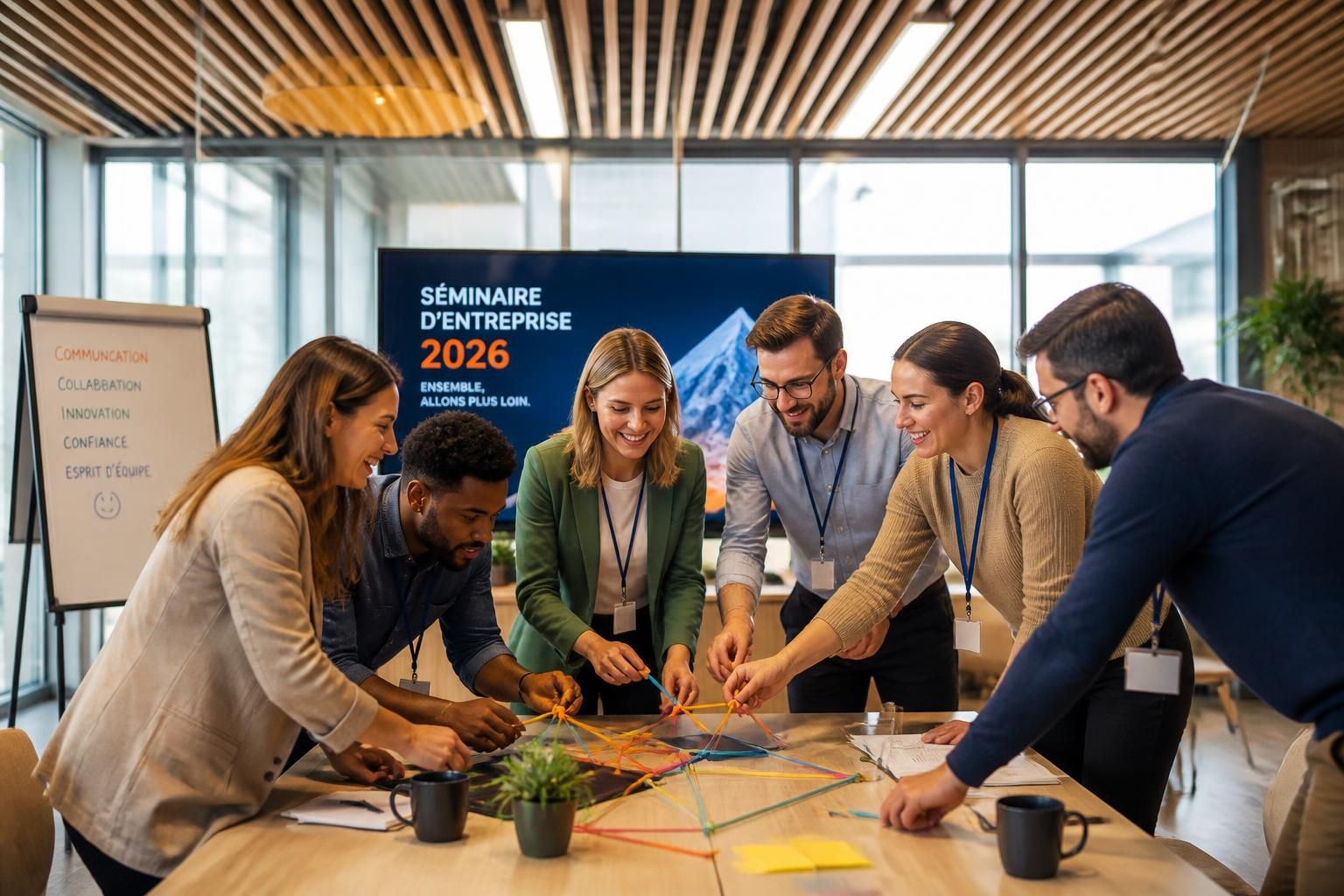 découvrez les meilleures activités pour un séminaire de cohésion d'équipe réussi et renforcer les liens entre collaborateurs.